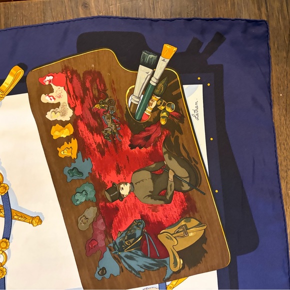 Hermes "Memoire de Hermes" Multicolor Silk Scarf - Picture 6 of 6